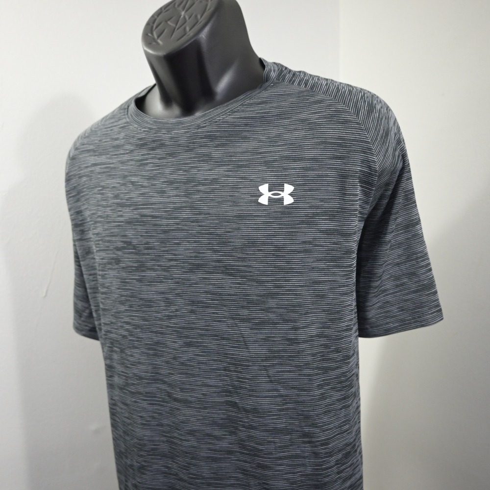 Under Armour Tech‎ Tee Mens 2XL Loose Gray Space Dye Short Sleeve Athletic Shirt